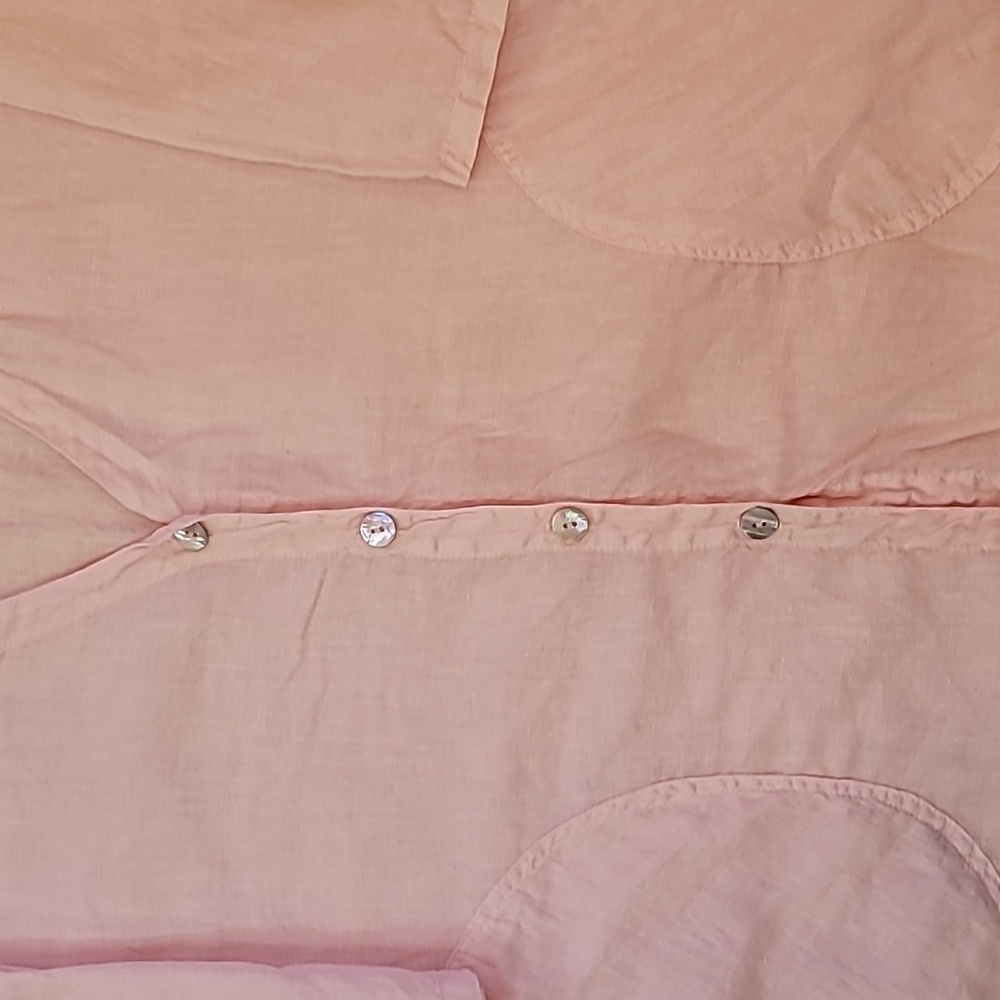 Vintage pink linen shirt - Picture 2 of 5